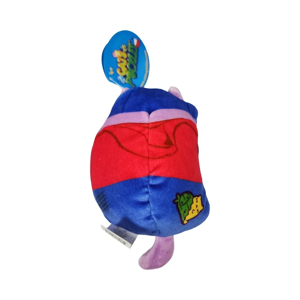 Cats vs Pickles Skater Bio #256 Cat Plush Toy Small Purple Red Blue New With Tag